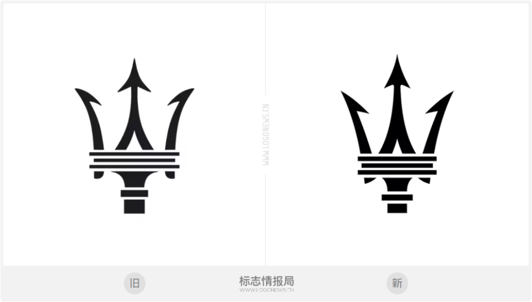 玛莎拉蒂更新logo三叉戟更耀眼